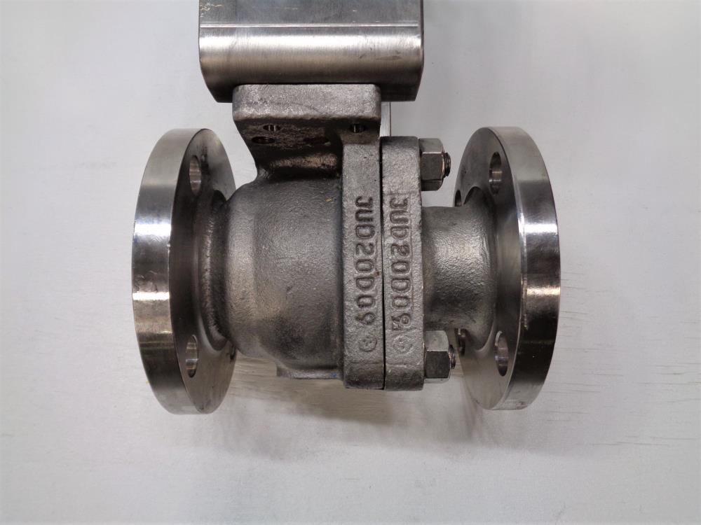 Velan 2" 150# CF8M 2-Pc Ball Valve, Fig# 01X13-BB2A with Rotex Actuator ECV100